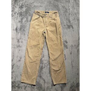 Vineyard Vines Boys Size 12 Tan Corduroy Pants Straight Leg Beige act 24.5x26"